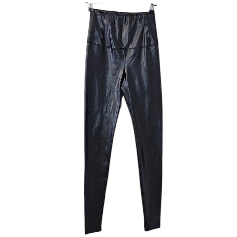 Aritzia Wilfred Free Daria Pant, High Waist Vegan Leather Leggings, Black, XS